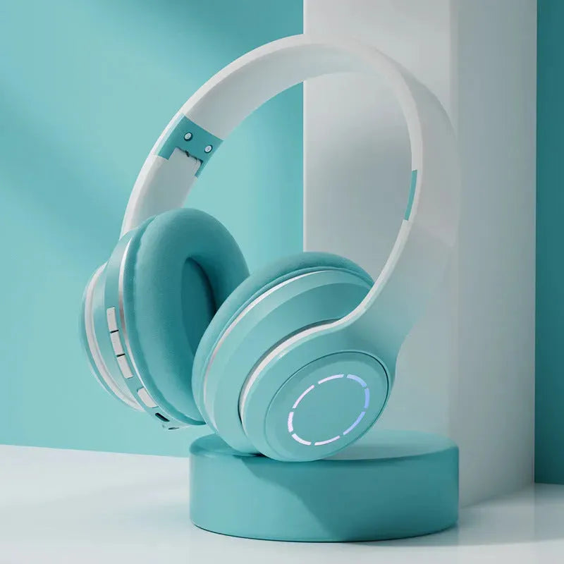 Gradient Bluetooth Headset Foldable Wireless - Bellarte Enchanté Gradient Bluetooth Headset Foldable Wireless